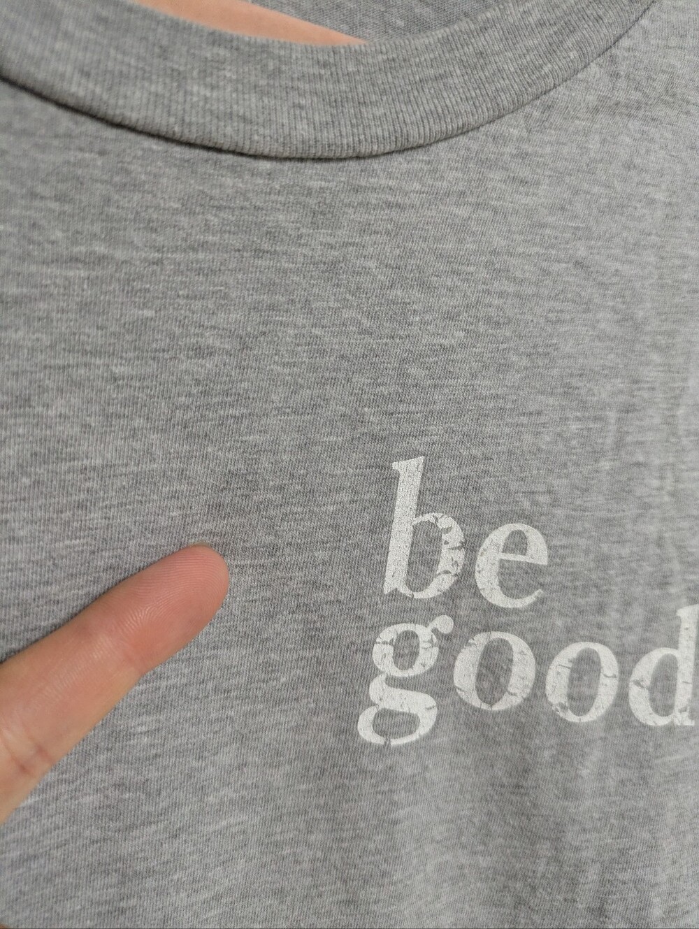 Jillian Harris Collab Boyfriend Long Sleeve Crewneck "Be Good" Graphic X ATNP - Picture 6 of 6